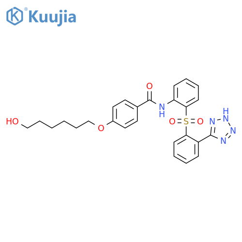 Benzamide,4-[(6-hydroxyhexyl)oxy]-N-[2-[[2-(1H-tetrazol-5-yl)phenyl]sulfonyl]phenyl]- structure