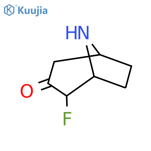 2-fluoro-8-azabicyclo3.2.1octan-3-one structure