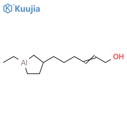 Aluminum, ethyl[2-(6-hydroxy-4-hexen-1-yl)-1,4-butanediyl]- structure