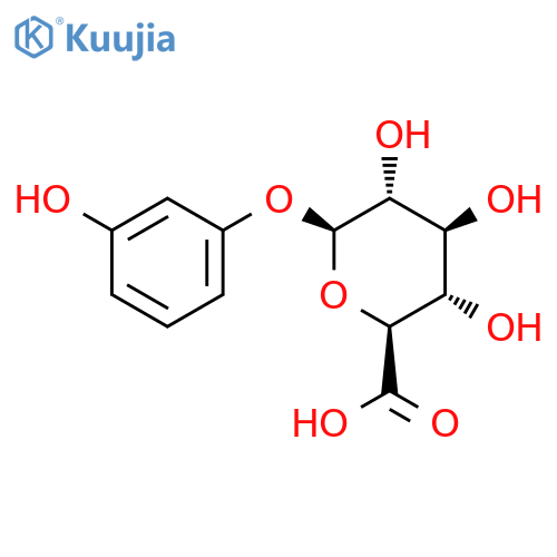b-D-Glucopyranosiduronic acid,3-hydroxyphenyl structure