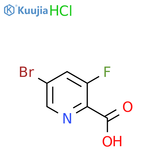 5-Bromo-3-fluoropicolinic acid hydrochloride structure