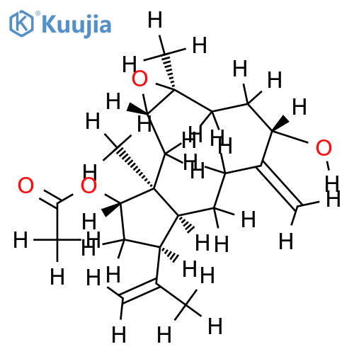 (1R,3S,4S,7S,11S,12S,14S)-14-acetoxy-3,4-epoxy-7-hydroxy-8(17),18-dolabelladiene structure