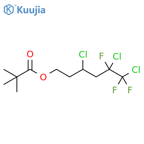 Propanoic acid, 2,2-dimethyl-, 3,5,6-trichloro-5,6,6-trifluorohexyl ester structure