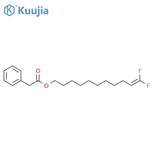 Benzeneacetic acid, 11,11-difluoro-10-undecenyl ester structure
