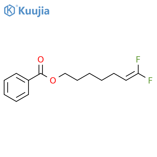 6-Hepten-1-ol, 7,7-difluoro-, benzoate structure