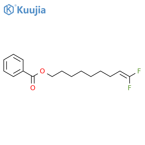 8-Nonen-1-ol, 9,9-difluoro-, benzoate structure