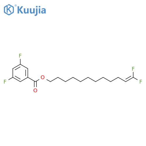 Benzoic acid, 3,5-difluoro-, 12,12-difluoro-11-dodecenyl ester structure