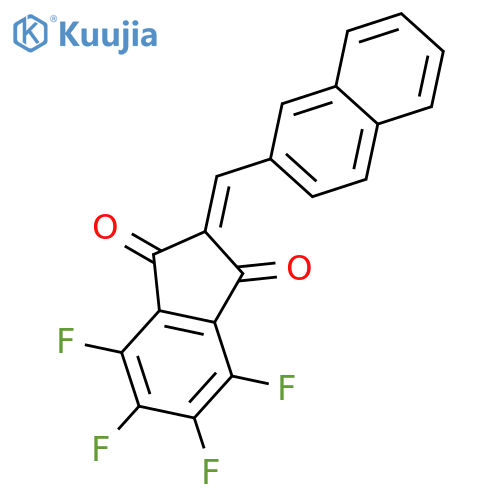 1H-Indene-1,3(2H)-dione, 4,5,6,7-tetrafluoro-2-(2-naphthalenylmethylene)- structure