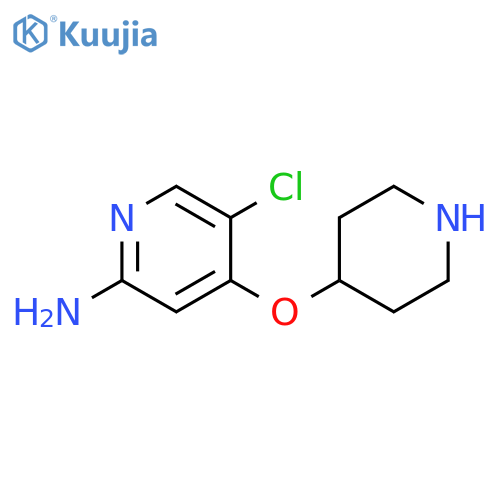 5-chloro-4-(piperidin-4-yloxy)pyridin-2-amine dihydrochloride structure
