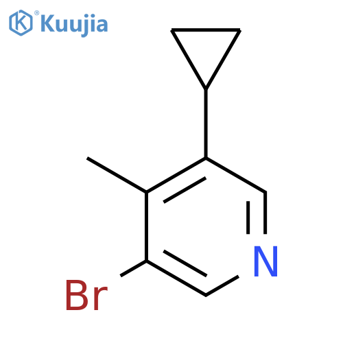 3-Bromo-5-cyclopropyl-4-methyl-pyridine structure