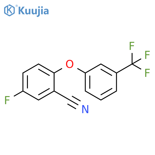 Benzonitrile, 5-fluoro-2-[3-(trifluoromethyl)phenoxy]- structure