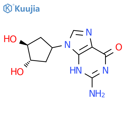 6H-Purin-6-one,2-amino-9-[(1a,3a,4b)-3,4-dihydroxycyclopentyl]-1,9-dihydro- structure