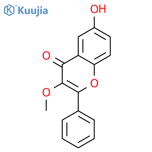 6-Hydroxy-3-methoxy-2-phenyl-4H-chromen-4-one structure