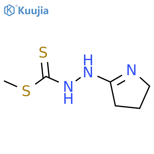 methyl 2-(3,4-dihydro-2H-pyrrol-5-yl)hydrazine-1-carbodithioate structure