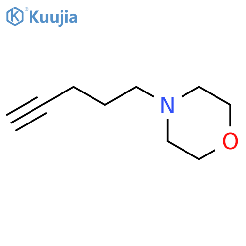 4-(pent-4-yn-1-yl)morpholine structure