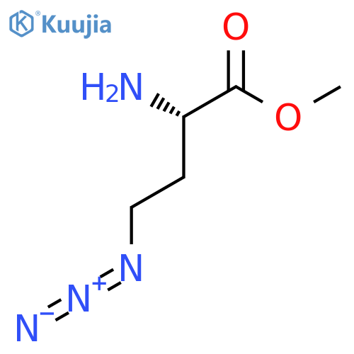 (S)-methyl 2-amino-4-azidobutanoate structure