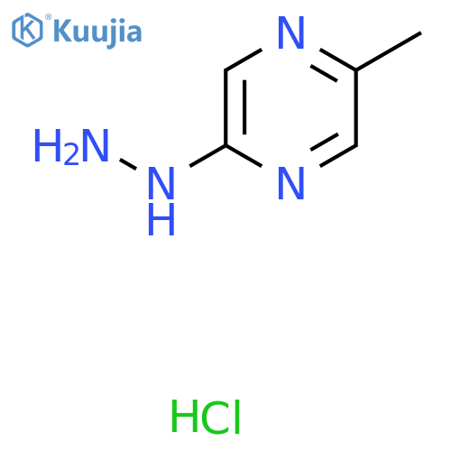 2-Hydrazino-5-methylpyrazine hydrochloride structure