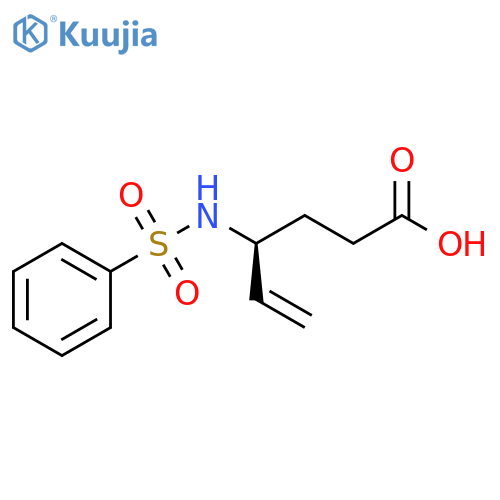 5-Hexenoic acid, 4-[(phenylsulfonyl)amino]-, (4S)- structure