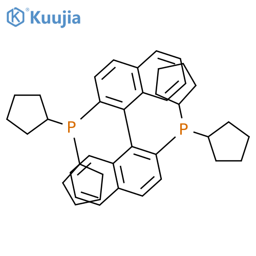 Phosphine, [1,1'-binaphthalene]-2,2'-diylbis[dicyclopentyl-, (+)- structure