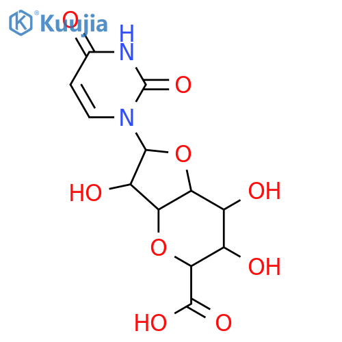 D-erythro-b-D-allo-Octofuranuronic acid,3,7-anhydro-1-deoxy-1-(3,4-dihydro-2,4-dioxo-1(2H)-pyrimidinyl)- (9CI) structure