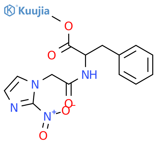 L-Phenylalanine,N-[(2-nitro-1H-imidazol-1-yl)acetyl]-, methyl ester (9CI) structure