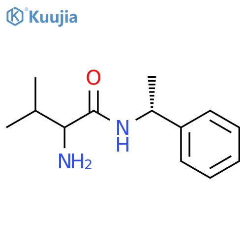 Butanamide, 2-amino-3-methyl-N-[(1R)-1-phenylethyl]- structure