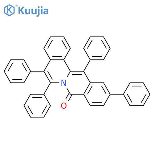 8H-Dibenzo[a,g]quinolizin-8-one, 5,6,11,13-tetraphenyl- structure