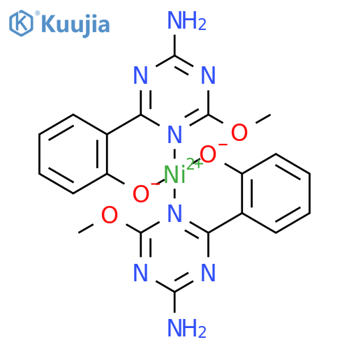 Nickel, bis[2-(4-amino-6-methoxy-1,3,5-triazin-2-yl)phenolato]- (9CI) structure