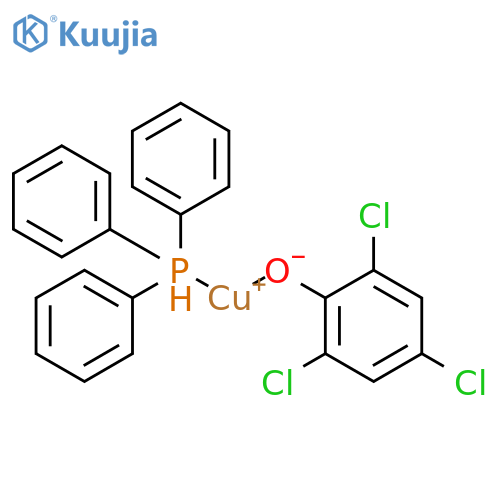 Copper, (2,4,6-trichlorophenolato)(triphenylphosphine)- (9CI) structure