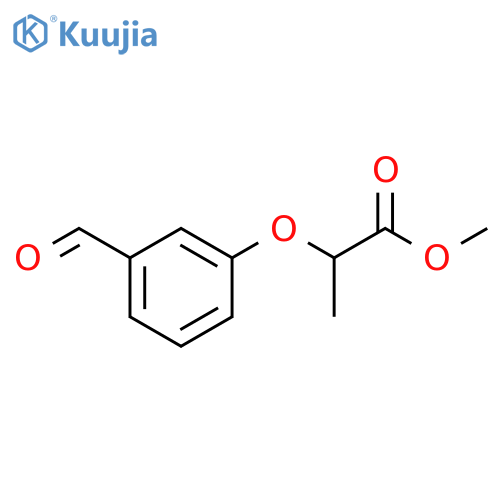 Methyl 2-(3-formylphenoxy)propionate structure