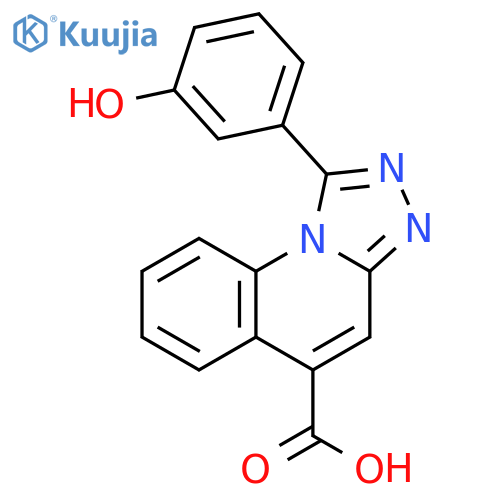[1,2,4]Triazolo[4,3-a]quinoline-5-carboxylic acid, 1-(3-hydroxyphenyl)- structure