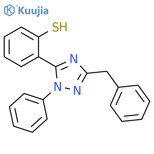 Benzenethiol, 2-[1-phenyl-3-(phenylmethyl)-1H-1,2,4-triazol-5-yl]- structure