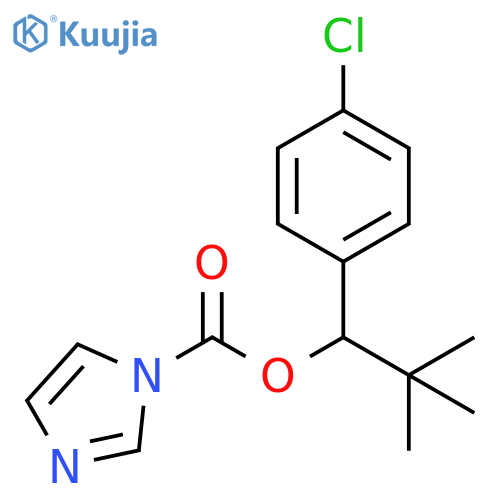 1H-Imidazole-1-carboxylic acid, 1-(4-chlorophenyl)-2,2-dimethylpropyl ester structure