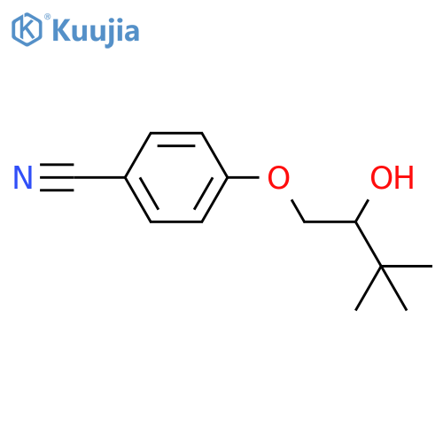 Benzonitrile, 4-(2-hydroxy-3,3-dimethylbutoxy)- structure