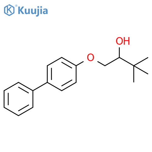 2-Butanol, 1-([1,1'-biphenyl]-4-yloxy)-3,3-dimethyl- structure