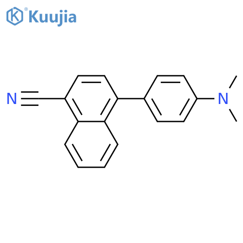 1-Naphthalenecarbonitrile, 4-[4-(dimethylamino)phenyl]- structure