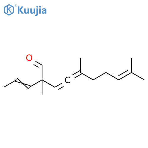 3,4,8-Decatrienal, 2,5,9-trimethyl-2-(1-propenyl)- structure