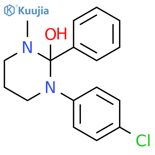 2-Pyrimidinol, 1-(4-chlorophenyl)hexahydro-3-methyl-2-phenyl- structure