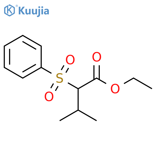 Butanoic acid, 3-methyl-2-(phenylsulfonyl)-, ethyl ester structure