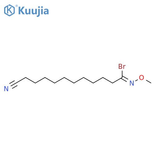 Undecanimidoyl bromide, 11-cyano-N-methoxy-, (Z)- structure