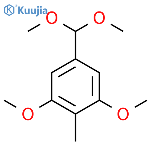 Benzene, 5-(dimethoxymethyl)-1,3-dimethoxy-2-methyl- structure