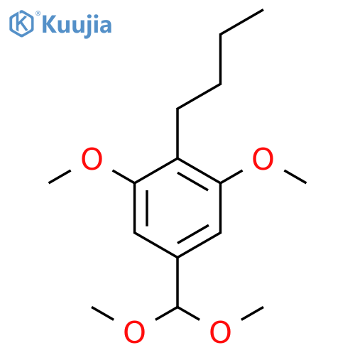 Benzene, 2-butyl-5-(dimethoxymethyl)-1,3-dimethoxy- structure