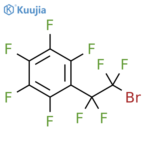 Benzene, (2-bromo-1,1,2,2-tetrafluoroethyl)pentafluoro- structure