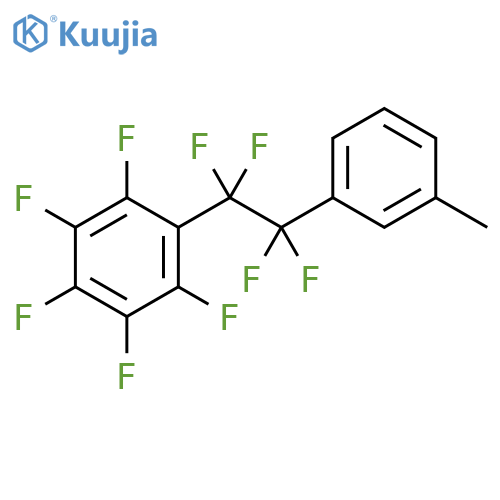 Benzene, pentafluoro[1,1,2,2-tetrafluoro-2-(3-methylphenyl)ethyl]- structure
