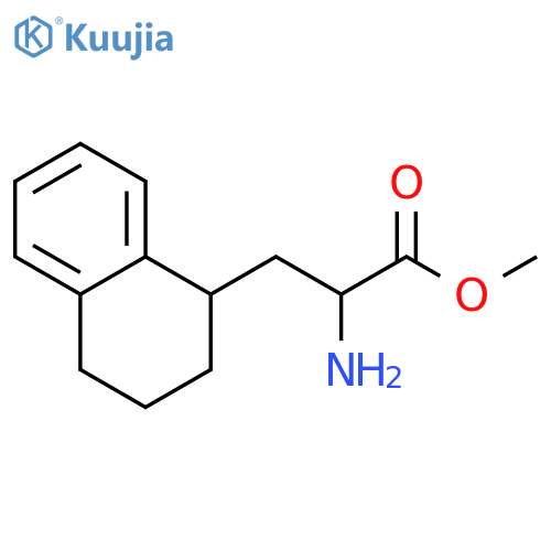 methyl 2-amino-3-(1,2,3,4-tetrahydronaphthalen-1-yl)propanoate structure