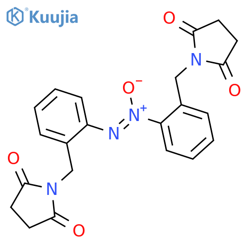 2,5-Pyrrolidinedione, 1,1'-[azoxybis(2,1-phenylenemethylene)]bis- structure