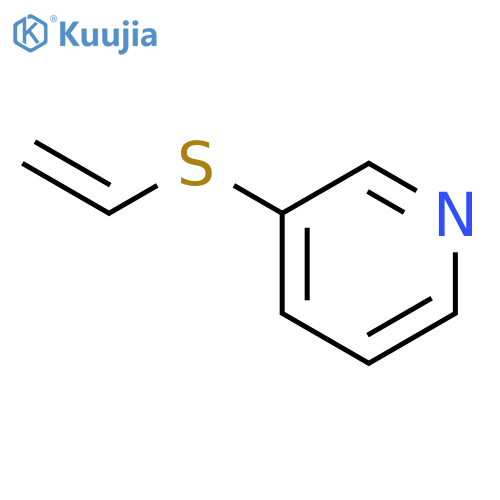 Pyridine,3-(ethenylthio)- structure