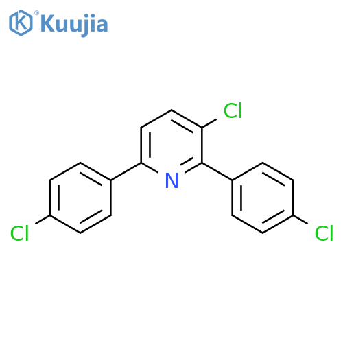 Pyridine, 3-chloro-2,6-bis(4-chlorophenyl)- structure