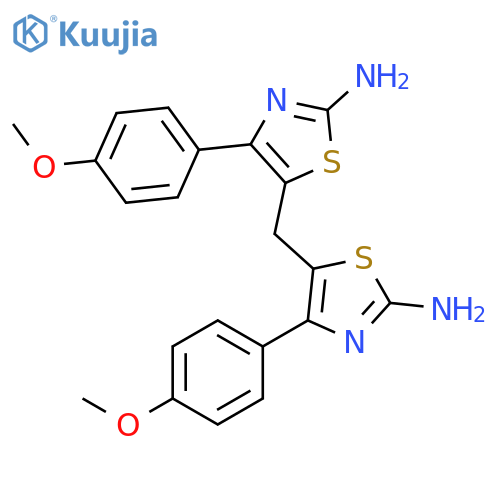 2-Thiazolamine, 5,5'-methylenebis[4-(4-methoxyphenyl)- structure