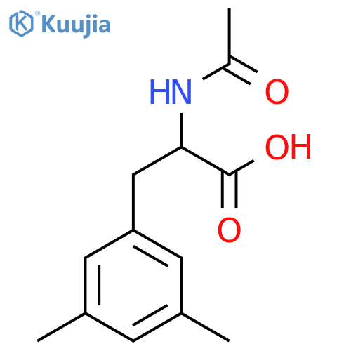 3-(3,5-dimethylphenyl)-2-acetamidopropanoic acid structure
